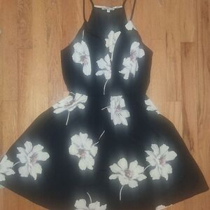 Charlotte Russe Black Top with Subtle Pink Accent